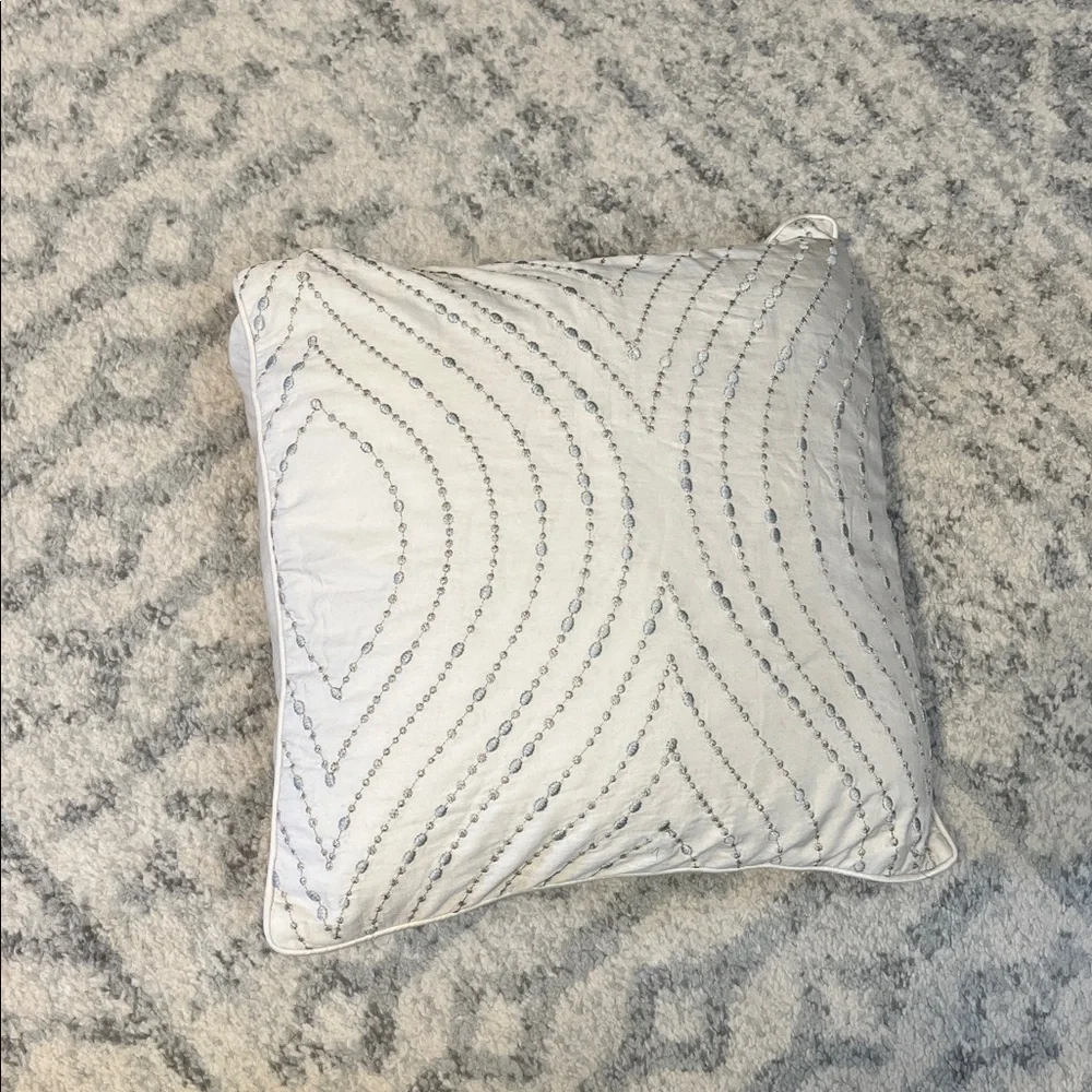 Silver Throw Pillow